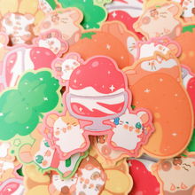 Load image into Gallery viewer, ☆ Hamtaro Rainbow Matte Stickers Vol. 1 & Vol. 2 ☆