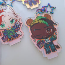 Load image into Gallery viewer, ☆ Heartsteel Rainbow Holo Charms+Standees ☆
