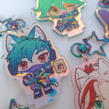 Load image into Gallery viewer, ☆ Heartsteel Rainbow Holo Charms+Standees ☆
