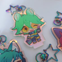 Load image into Gallery viewer, ☆ Heartsteel Rainbow Holo Charms+Standees ☆
