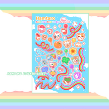 Load image into Gallery viewer, ☆ Hamtaro Rainbow Rescue Sticker Sheet ☆
