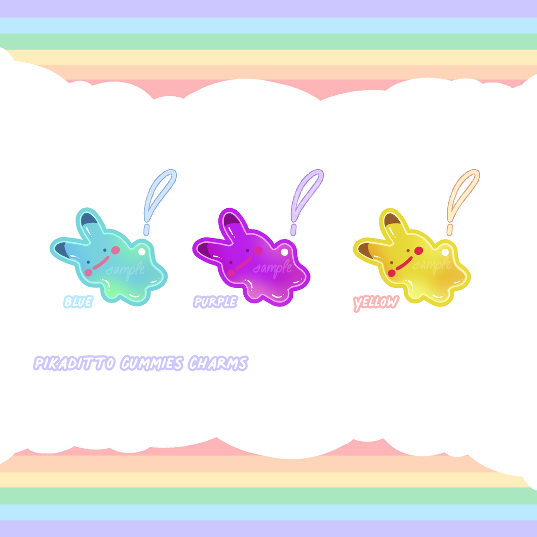 ☆ Pikaditto Gummies Charms ☆