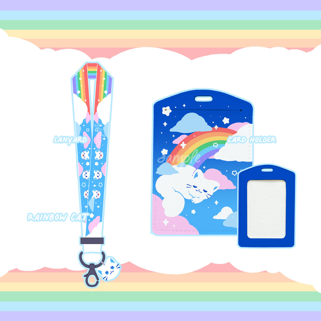 ☆ Rainbow Cat Lanyard / Card Holder ☆