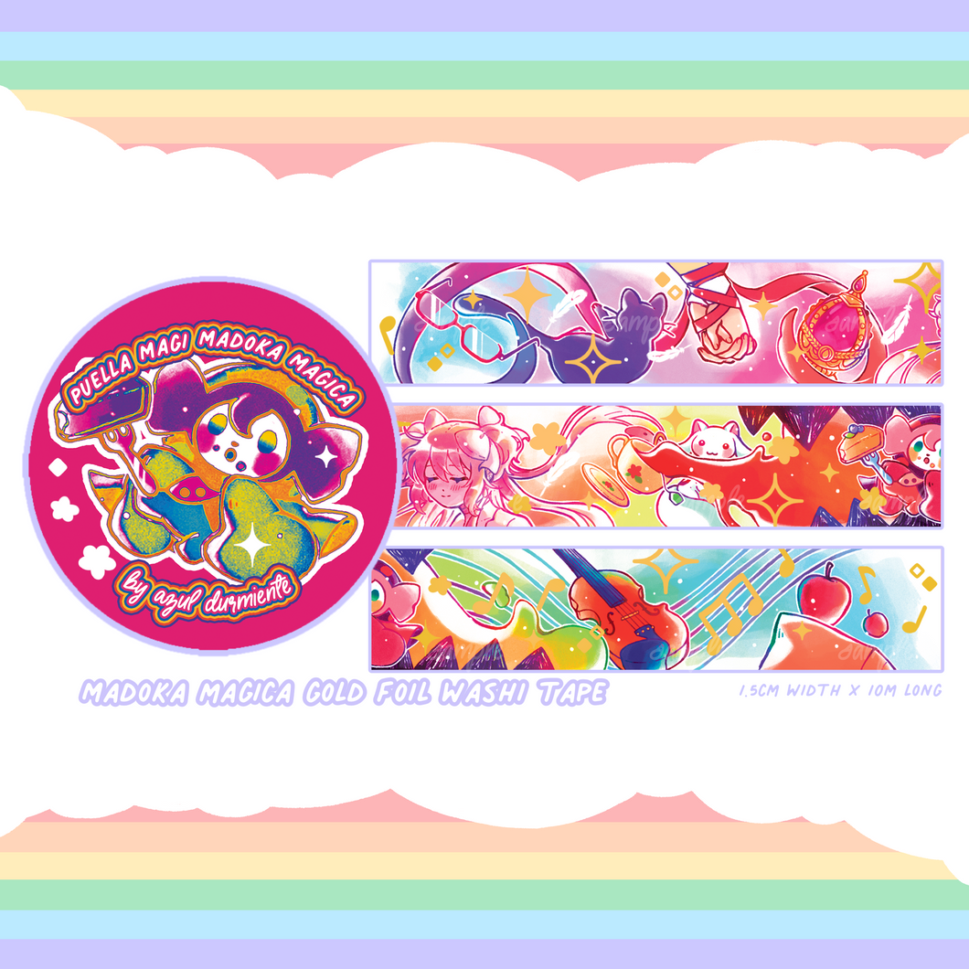 ☆ Madoka Magica Gold Foil Washi Tape ☆