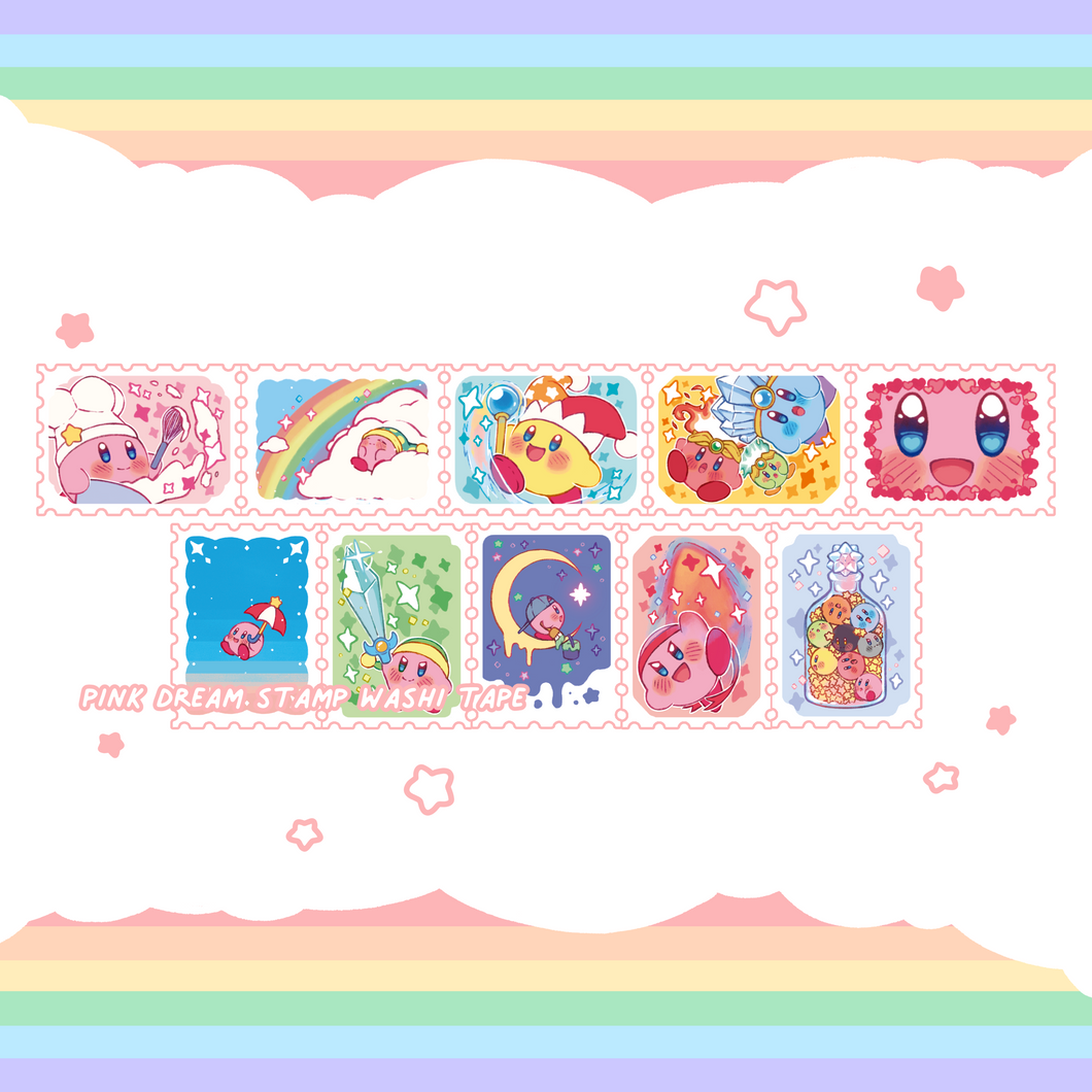 ☆ Pink Dream Stamp Washi Tape ☆