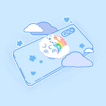 Load image into Gallery viewer, ☆ Cloud Cat Phone Grips ☆
