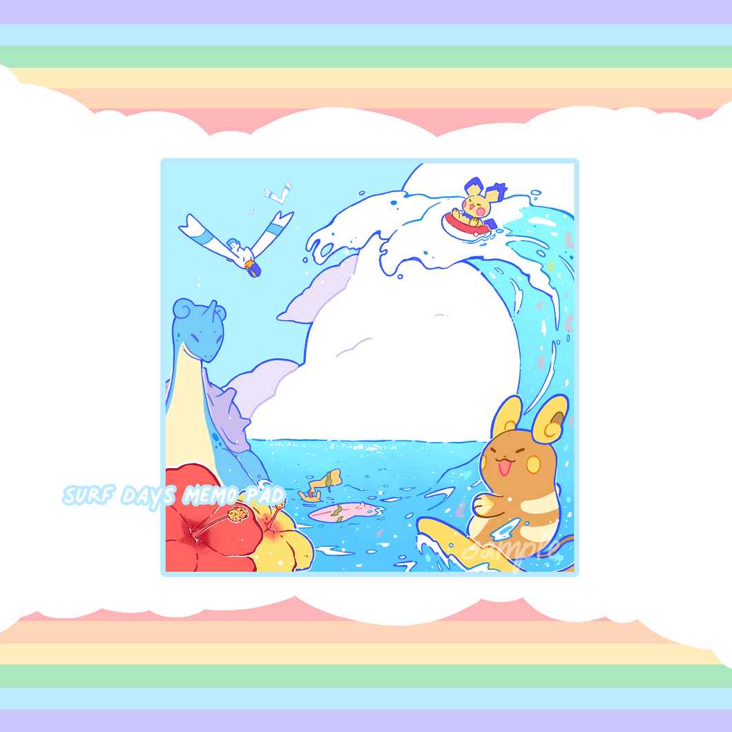 ☆ Surf Days Memo Pad ☆